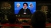 Hezbollah leader Sayyed Hassan Nasrallah speaks via a video link on June 3, 2022 during a ceremony to mark the 2nd anniversary of the assassination of the head of Iran's Quds force General Qassem Soleimani, who was killed in a U.S. drone strike in Baghdad.