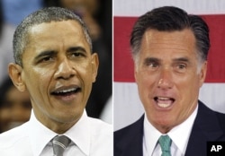 President Barack Obama and Republican presidential candidate, former Massachusetts Gov. Mitt Romney