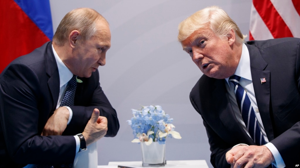 Tổng thống Mỹ, Donald Trump và Tổng thống Nga, Vladimir Putin