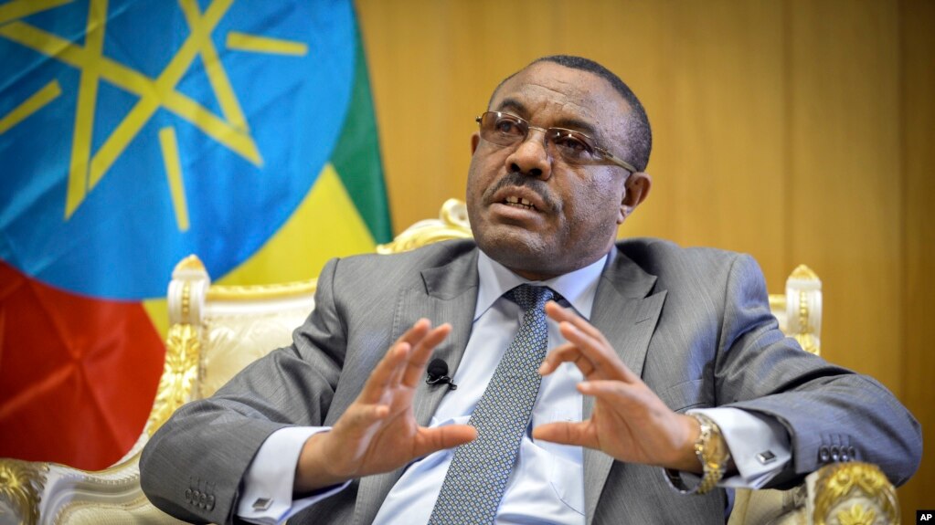 Hailemariam Desalegn, lors d'une interview, Addis-Abeba, Ethiopie, le 17 mars 2016