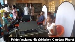 Enrôlement d’électeurs à Tshikapa, dans le Kasaï, le 12 septembre 2017. (Twitter/ malanga djo‏ @bikeko)