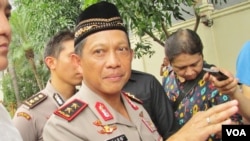 Kapolda Metro Jaya, Irjen Polisi Tito Karnavian memberikan keterangan di Markas Polda Metro Jaya, Senin 16/11 (VOA/Andylala)