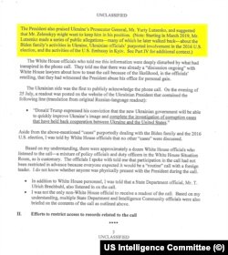 (2)Під час телефонного дзвінка 25-го липня президент Дональд Трамп, йдеться у скарзі, тиснув на президента Зеленського з тим, щоб: