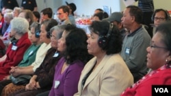 Participants listen to health advocates and experts describing the proper healthcare service that the Southeast Asian American community in Connecticut needs in the Health Session, organized by the Southeast Asian American Health Coalition, on Tuesday, Oc