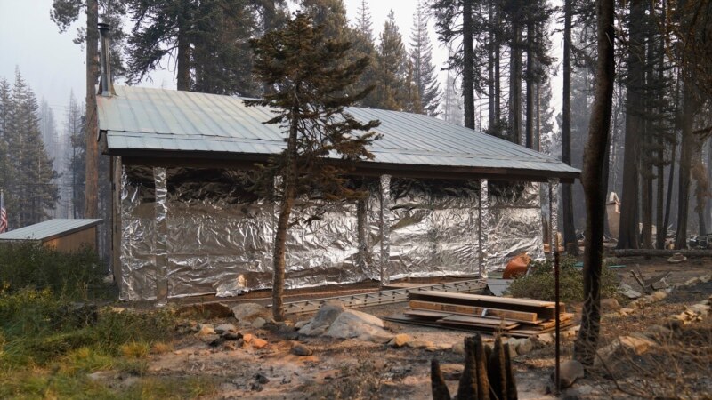 Aluminum Wrap Used to Protect California Homes, Trees from Wildfires