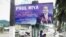Affiche de campagne de Paul Biya à Limbé Cameroun | election campaign billboard in anglophone Limbe