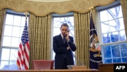 Президент Барак Обама під час телефонної розмови із своїм російським колегою Дмитром Медведєвим 26-го числа на тему нового Договору про СНО