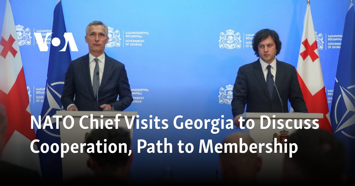 NATO Chief Visits Georgia to Discuss Cooperation, Path to Membership
