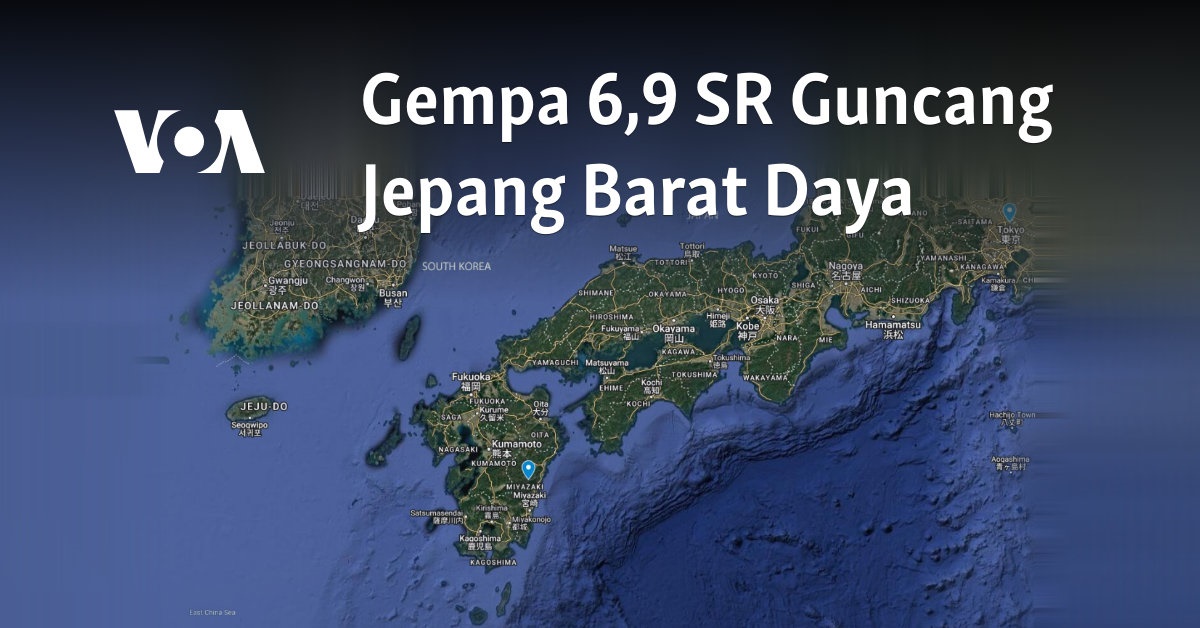 Gempa 6,9 SR Guncang Jepang Barat Daya