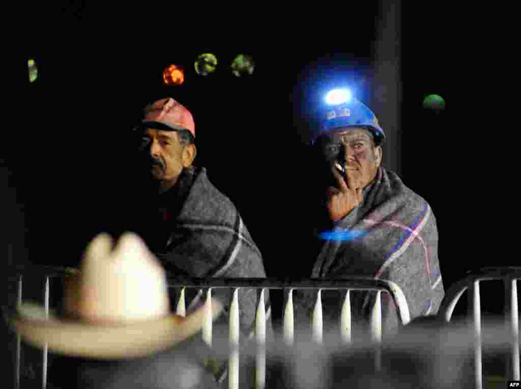 May 4: Miners await for news of their colleagues trapped at a mine in San Juan Sabinas, in the Mexican State of Coahuila. (Reuters)