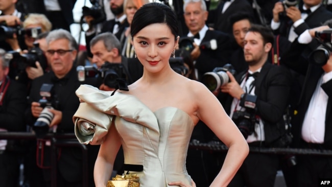 2018年5月11日中国演员范冰冰在法国南部的戛纳电影节参加电影《江湖儿女》（Ash is Purest White）放映会。 