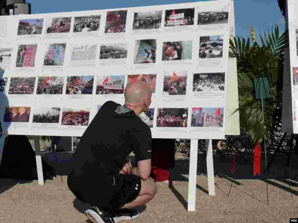 Remember June Fourth memorial site No. 2, Washington, DC, June 1, 2014. (Zhi Yuan/VOA)