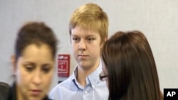 Ethan Couch, durante su juicio, a los 16 años.