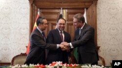 وزرای خارجه افغانستان، پاکستان و چین در کابل