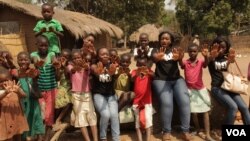 Girls in central Malawi protest child abuse and early marriage. (Photo: Lameck Masina for VOA)