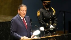 Президент Панамы Лаурентино Кортисо выступает на Генассамблее ООН