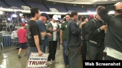 Supporters at a Trump rally in Orange County, California.