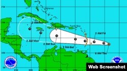 La depresión tropical podría transformarse en una tormenta tropical.