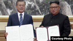 韩朝领导人第三次峰会签署协议