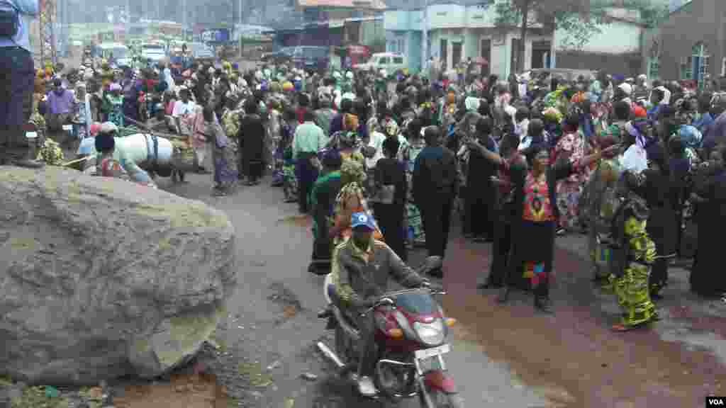 DRC Women demonstrating in Goma