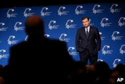 Republican presidential candidate Sen. Ted Cruz of Texas takes a question from the audience at the Republican Jewish Coalition spring leadership meeting, in Las Vegas, April 9, 2016.