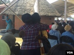 Some villagers at the Mugabe homestead in Zvimba communal lands.