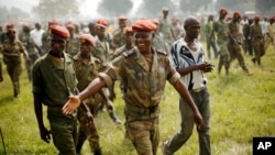 Binh sĩ mới gia nhập lực lượng vũ trang Trung Phi tại Bangui.