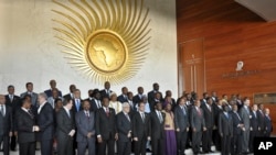 African heads of state at the annual African Union (AU) summit held at the AU headquarters in Addis Ababa, Ethiopia, Jan. 30, 2015. 