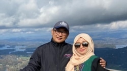 Henny Kusumawati dan Teguh Yulianto, warga Indonesia yang tinggal di Atlanta, Georgia. (Foto: pribadi)