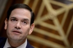 Senator Marco Rubio di Gedung Capitol, Washington, DC., 7 Maret 2019.