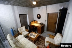 A replica of the original bunker office of German Nazi leader Adolf Hitler is part of "Hitler — How Could it Happen?" in Berlin, Germany, July 27, 2017.