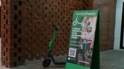 Salah satu titik parkir Grab Wheels di Jalan Kebon Sirih