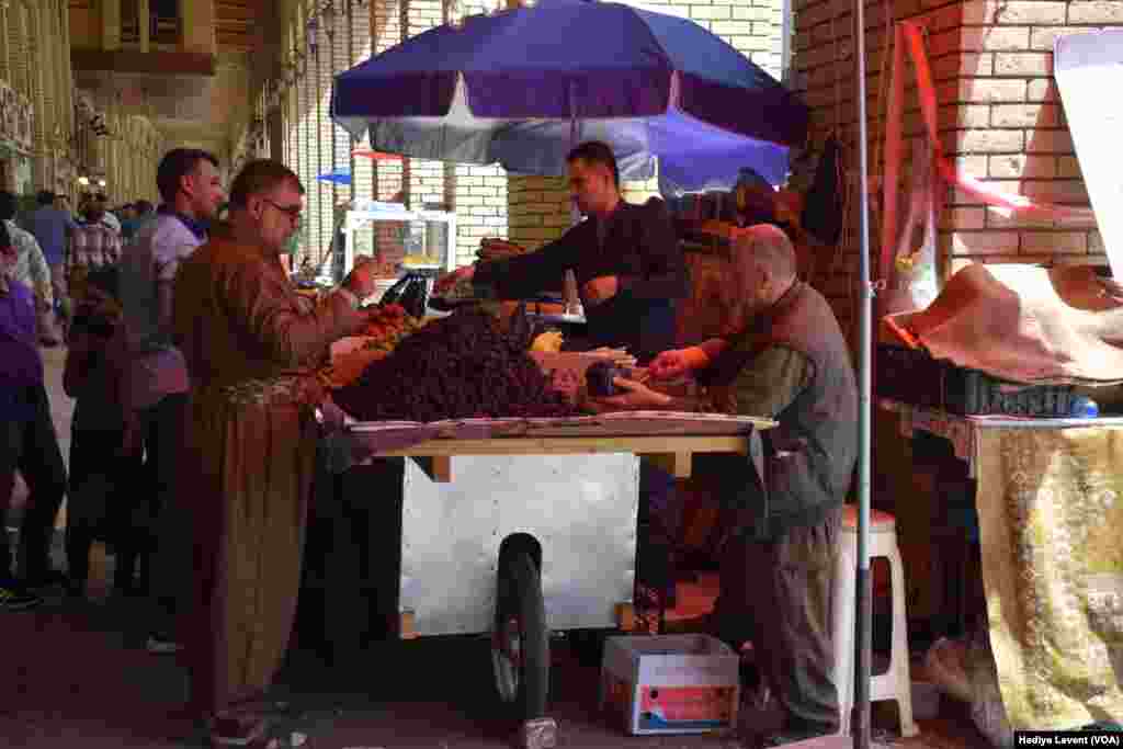 The daily rush in the souq, in Irbil, Iraq.