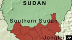 South Sudan map