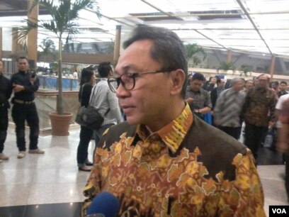 Ketua Umum PAN Zulkifli Hasan (foto: VOA/Andylala).