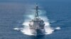 美海军军舰与海警炮舰高调通过台海，中国称“性质十分恶劣”