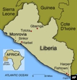 Map of Liberia