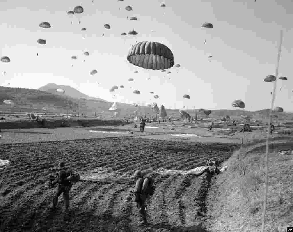 امروز در تاریخ: سال ۱۹۵۱ - فرود چتربازان آمریکایی در پشت جبهه مونسان کره.
