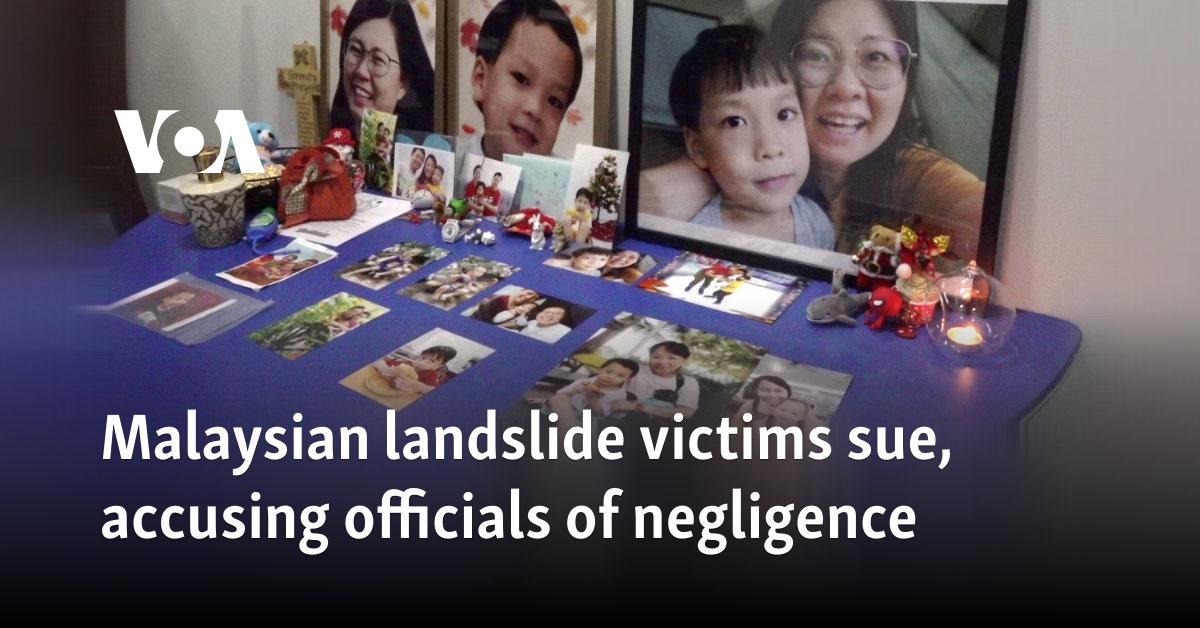 Malaysian landslide victims sue, accusing officials of negligence