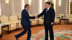 Ông Tedros Adhanom, Tổng giám đốc Tổ chức Y tế Thế giới gặp Chủ tịch Trung Quốc Tập Cận Bình ở Bắc Kinh hôm 28/1.