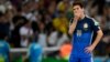 Argentina's forward and captain Lionel Messi reacts after losing the 2014 FIFA World Cup final football match between Germany and Argentina 1-0 following extra-time at the Maracana Stadium in Rio de Janeiro, Brazil, on July 13, 2014.