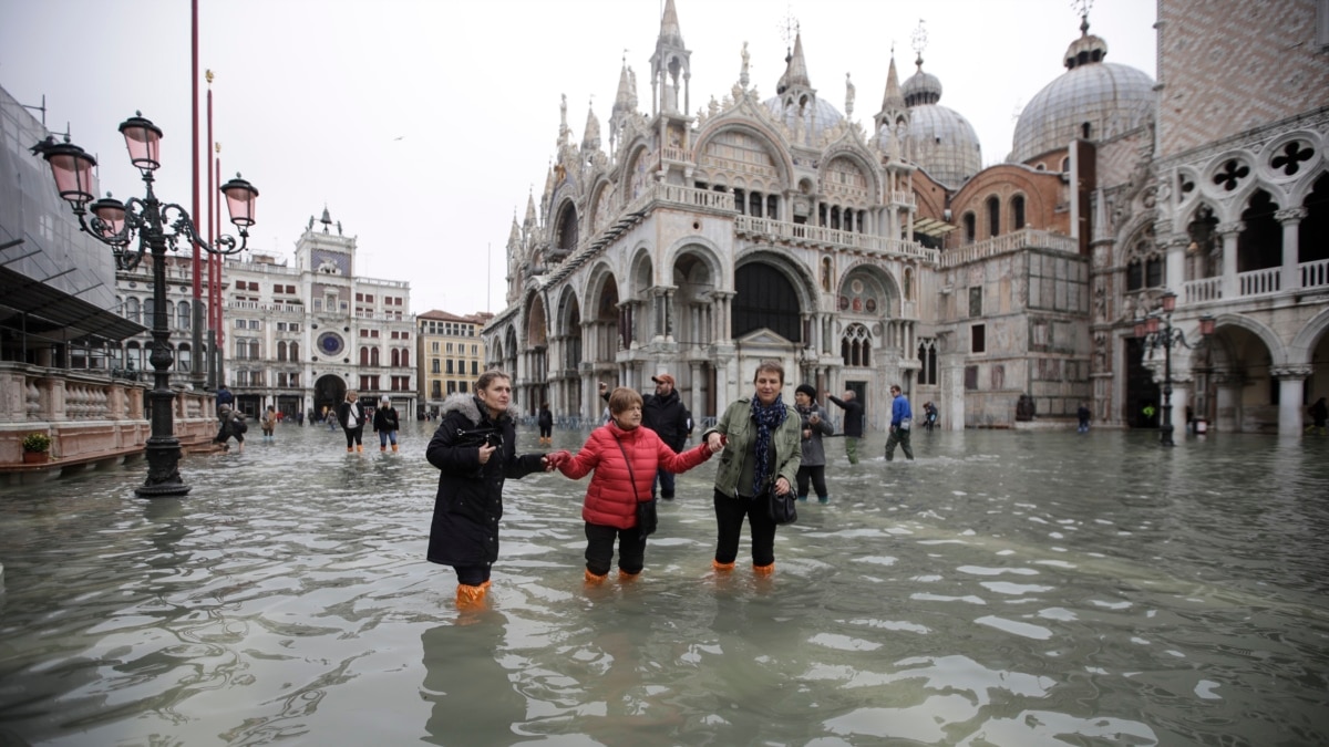 Venice Underwater From Rising Waters