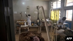 FILE - Clashes over grazing land and water have plagued central Nigeria for decades. Victims of farmer-herder clashes recovered in this ward at Jos University Teaching Hospital in Jos, June 28, 2018. A clash May 16, 2023, in central Plateau state left more than 100 people dead.