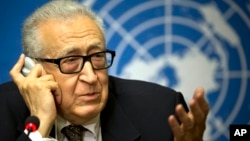 Lakhdar Brahimi, enviador das Nações Unidas e da Liga Árabe para a Síria