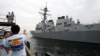 US Warship Sails Through Waterway Separating China and Taiwan 