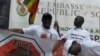 Zimbabwean opposition activists in the United States chose the South African embassy in Washington as the target of their latest protest demanding reforms in their home country. 