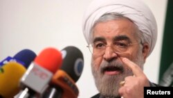 Presiden terpilih Hassan Rowhani meminta rakyat Iran agar tetap mematuhi hukum dalam pidato setelah kemenangannya dalam pilpres Iran (foto: dok).