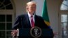 President Donald Trump speaks during a news conference with Brazilian President Jair Bolsonaro in the Rose Garden of the White House, Tuesday, March 19, 2019, in Washington.