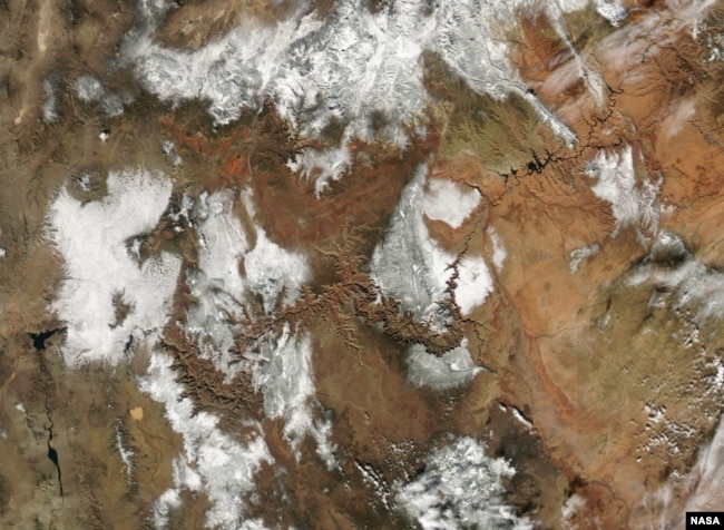 grand canyon from space