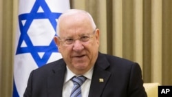 FILE - Israel's President Reuven Rivlin is pictured at the president's residence in Jerusalem, Jan. 21, 2019.